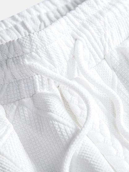 Beau Garcon | Geometric Jacquard Drawstring Shorts