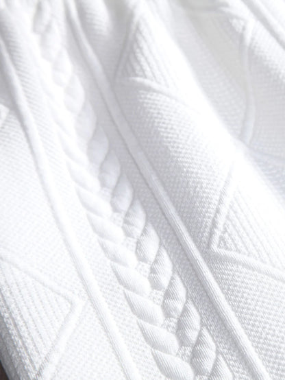 Beau Garcon | Geometric Jacquard Drawstring Shorts