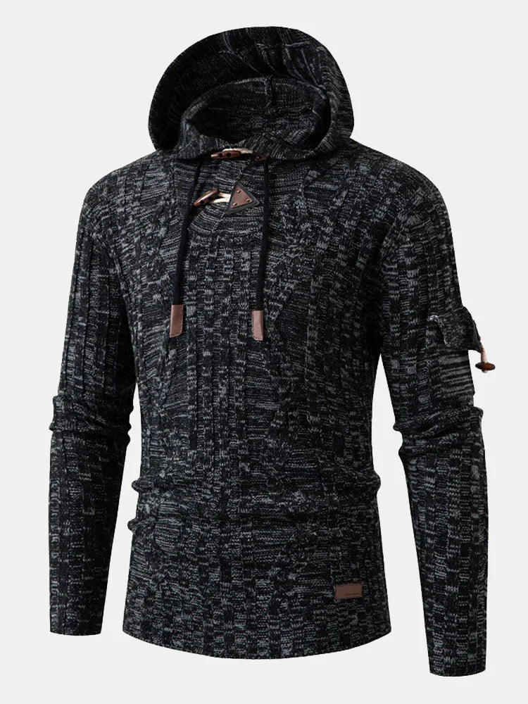 Beau Garcon | Horn Button Hooded Sweater