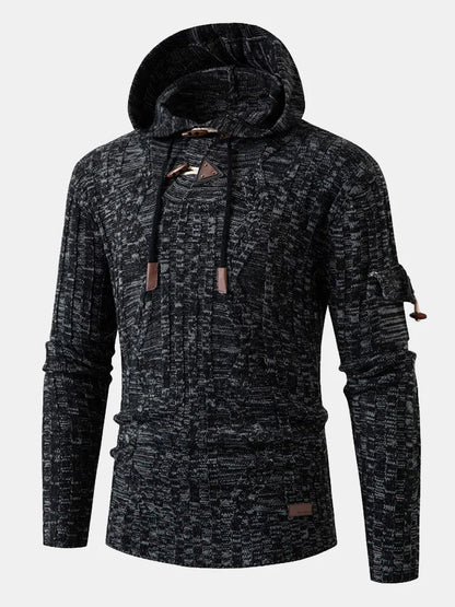 Beau Garcon | Horn Button Hooded Sweater