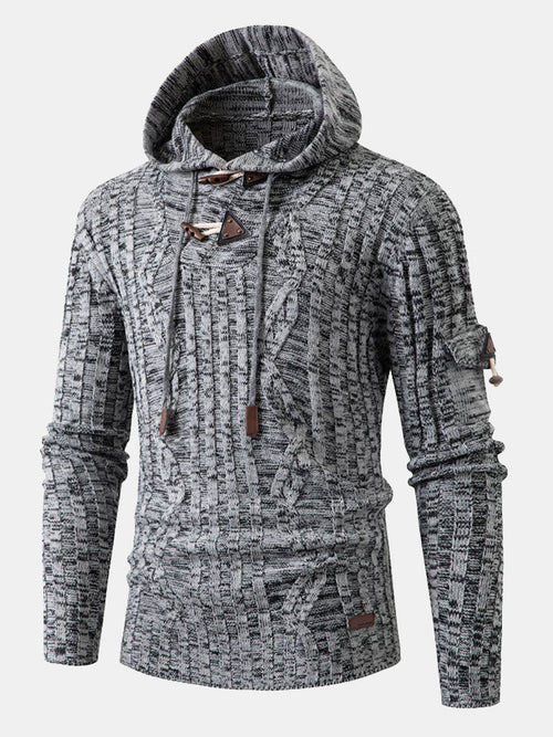 Beau Garcon | Horn Button Hooded Sweater