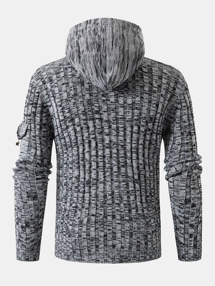Beau Garcon | Horn Button Hooded Sweater