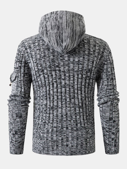 Beau Garcon | Horn Button Hooded Sweater