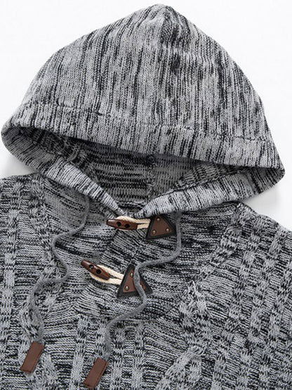 Beau Garcon | Horn Button Hooded Sweater