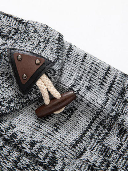 Beau Garcon | Horn Button Hooded Sweater