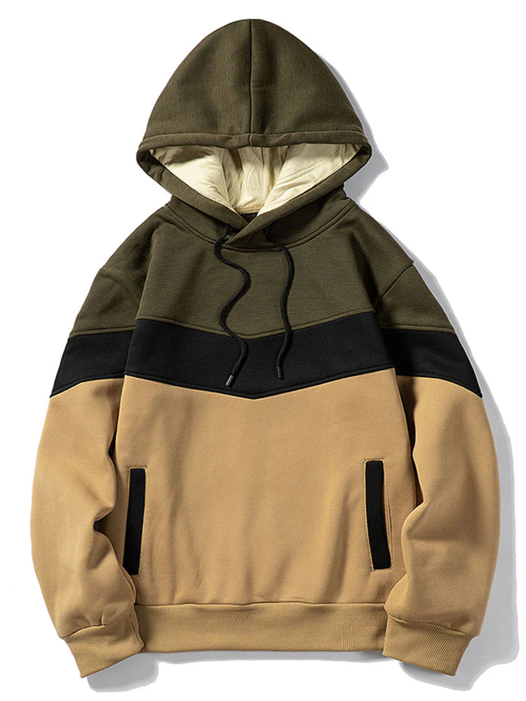 Beau Garcon | Kangaroo Colorblock Drawstring Hoodie