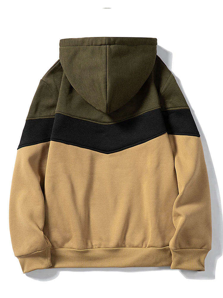 Beau Garcon | Kangaroo Colorblock Drawstring Hoodie