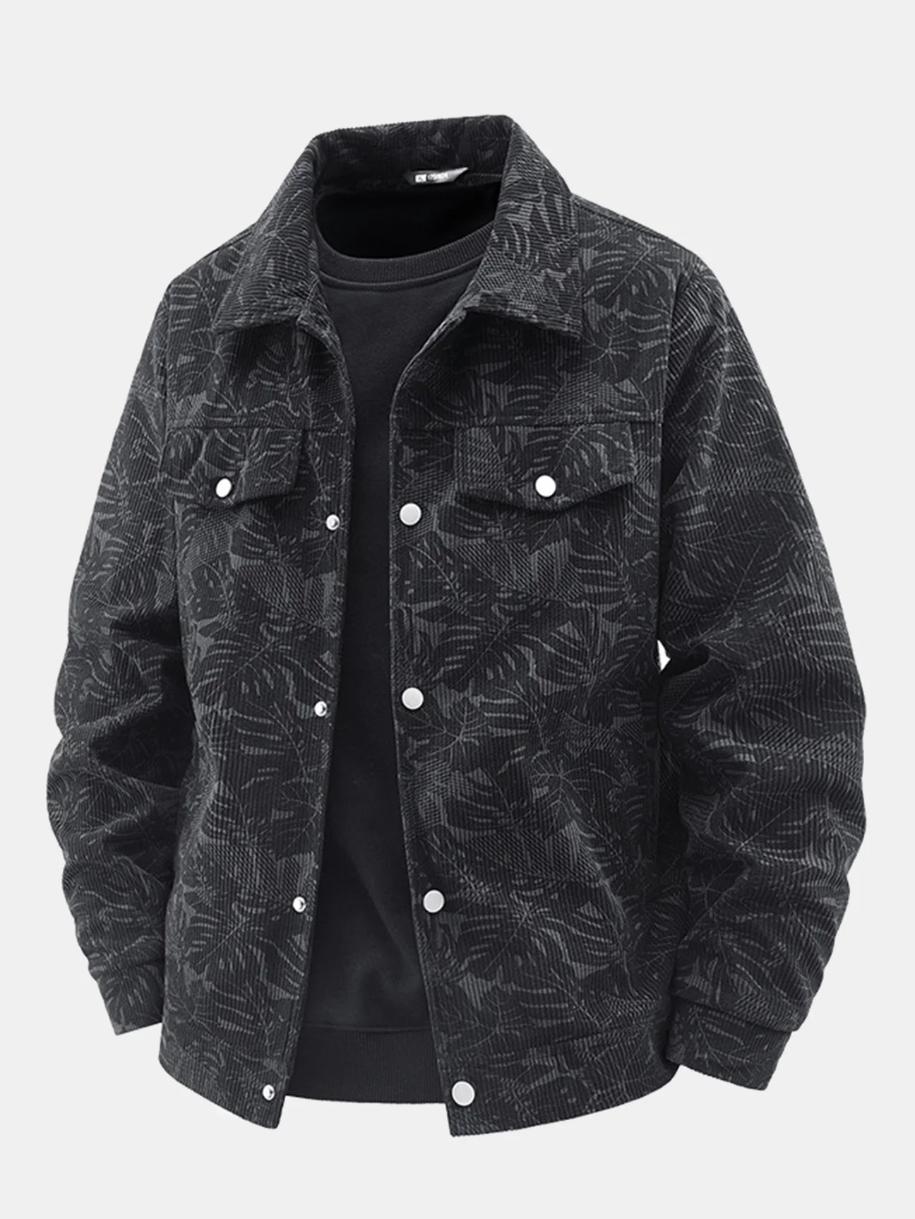 Beau Garcon | Leaf Print Corduroy Jacket