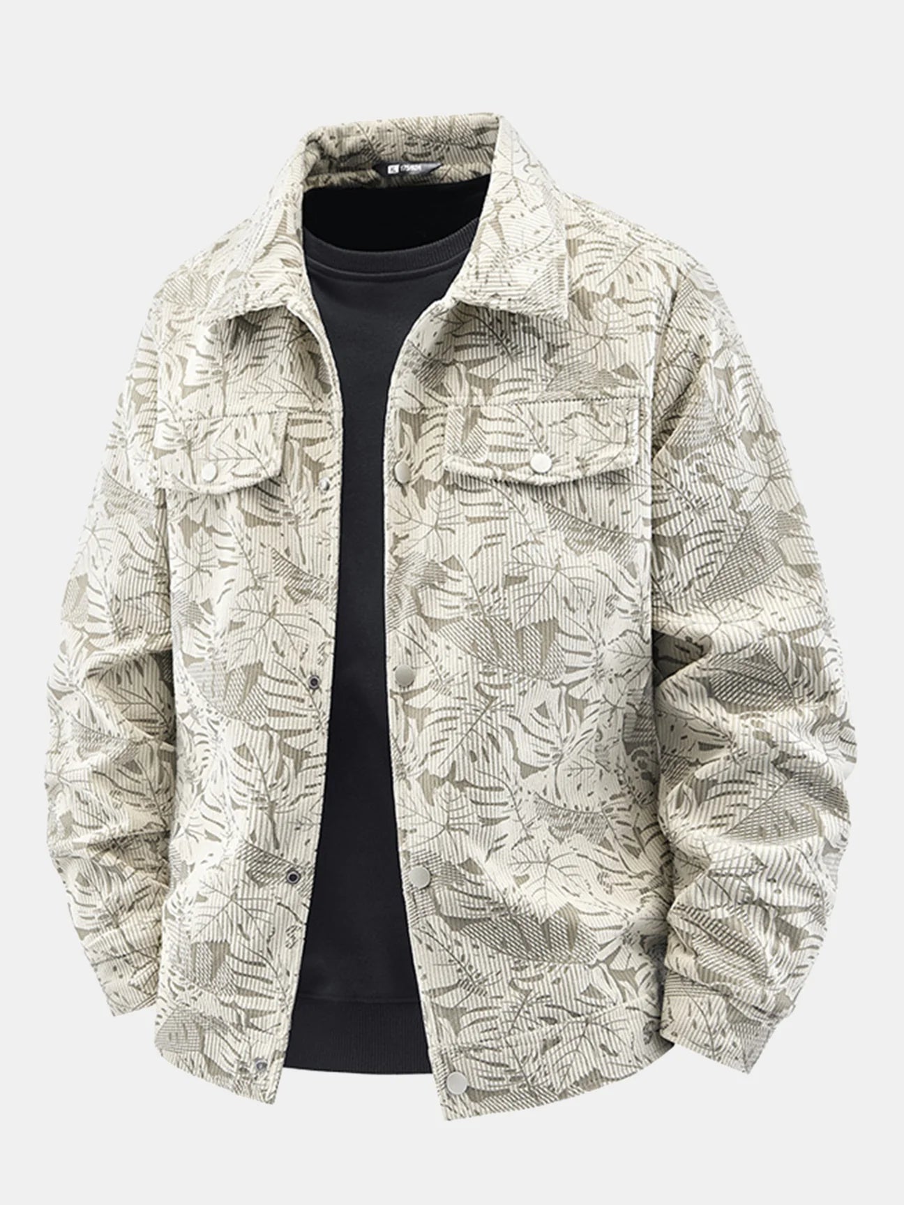 Beau Garcon | Leaf Print Corduroy Jacket