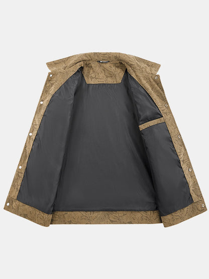 Beau Garcon | Leaf Print Corduroy Jacket