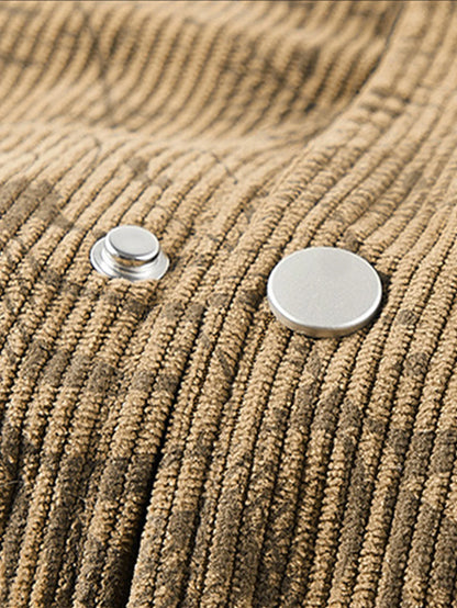 Beau Garcon | Leaf Print Corduroy Jacket