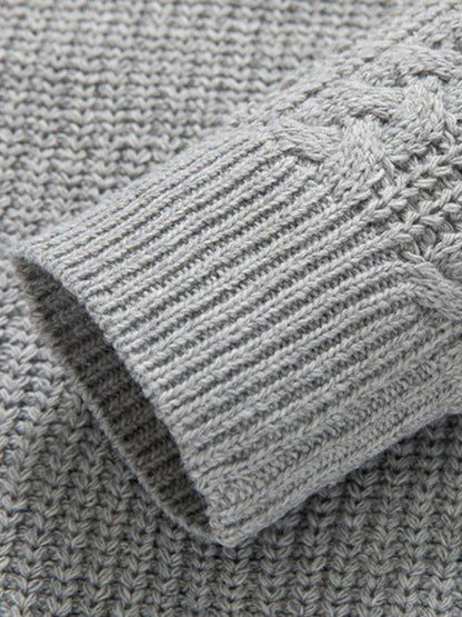 Beau Garcon | Leather Buckle Turtleneck Sweater