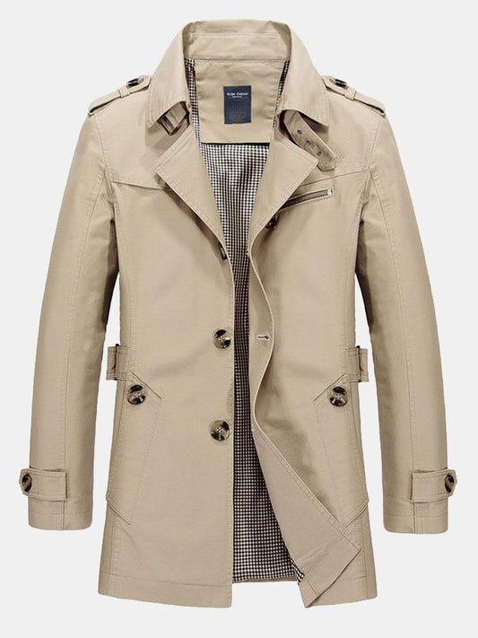 Beau Garcon | Long Line Chino Coat