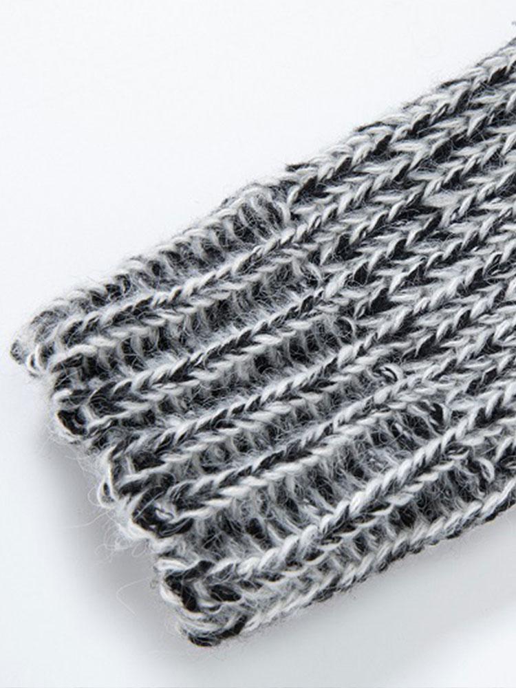 Beau Garcon | Long Line Horn Buckle Hooded Knitted Cardigan