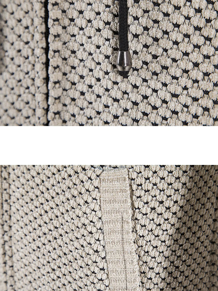 Beau Garcon | Long Line Textured Hooded Sweater