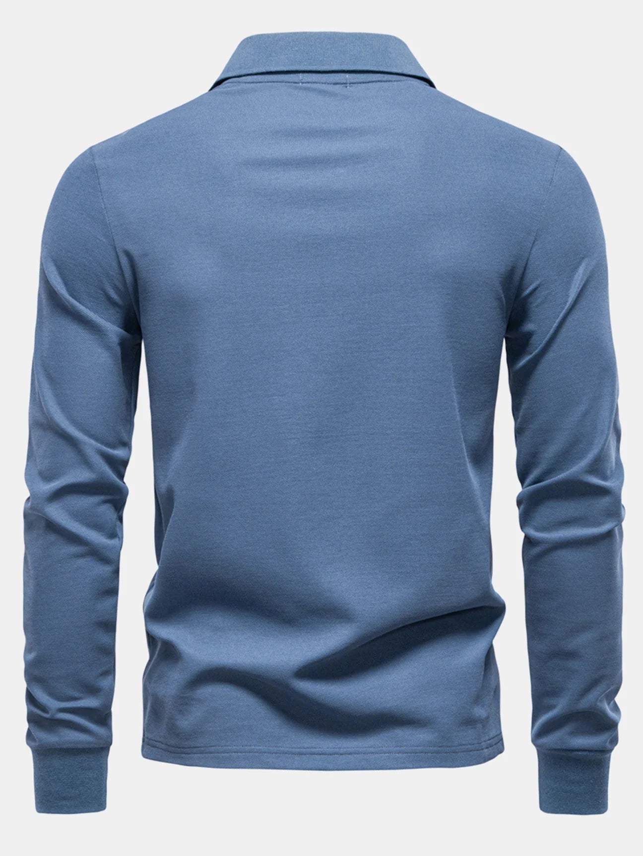 Beau Garcon | Long Sleeved Giraffe Embroidery Polo Shirt