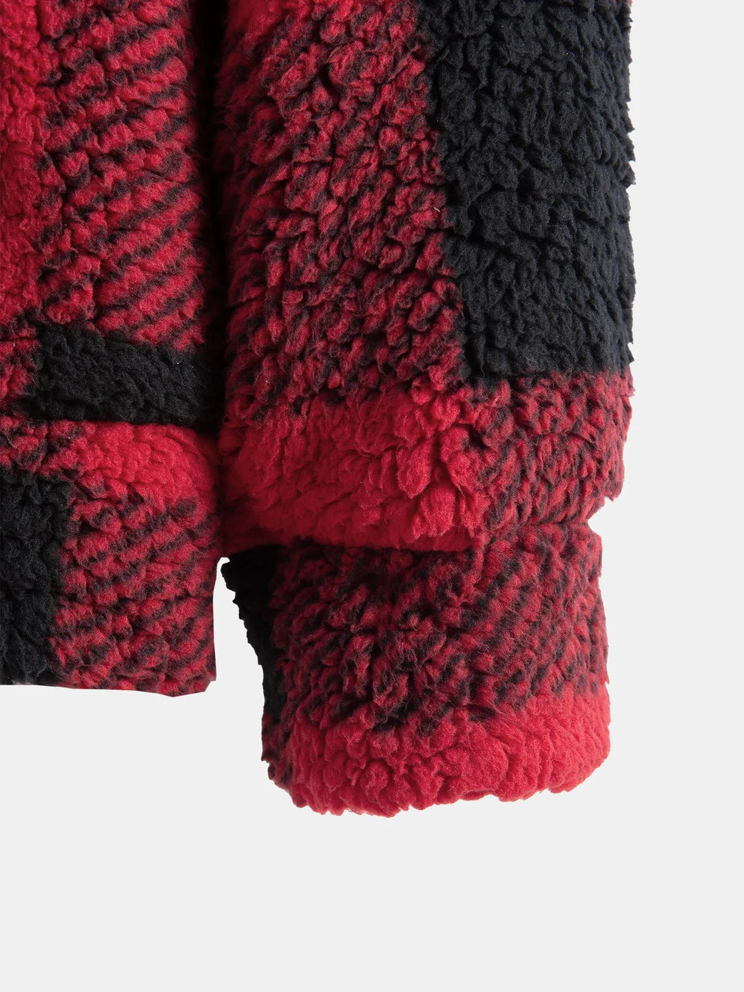 Beau Garcon | Plaid Pattern Teddy Hoodie