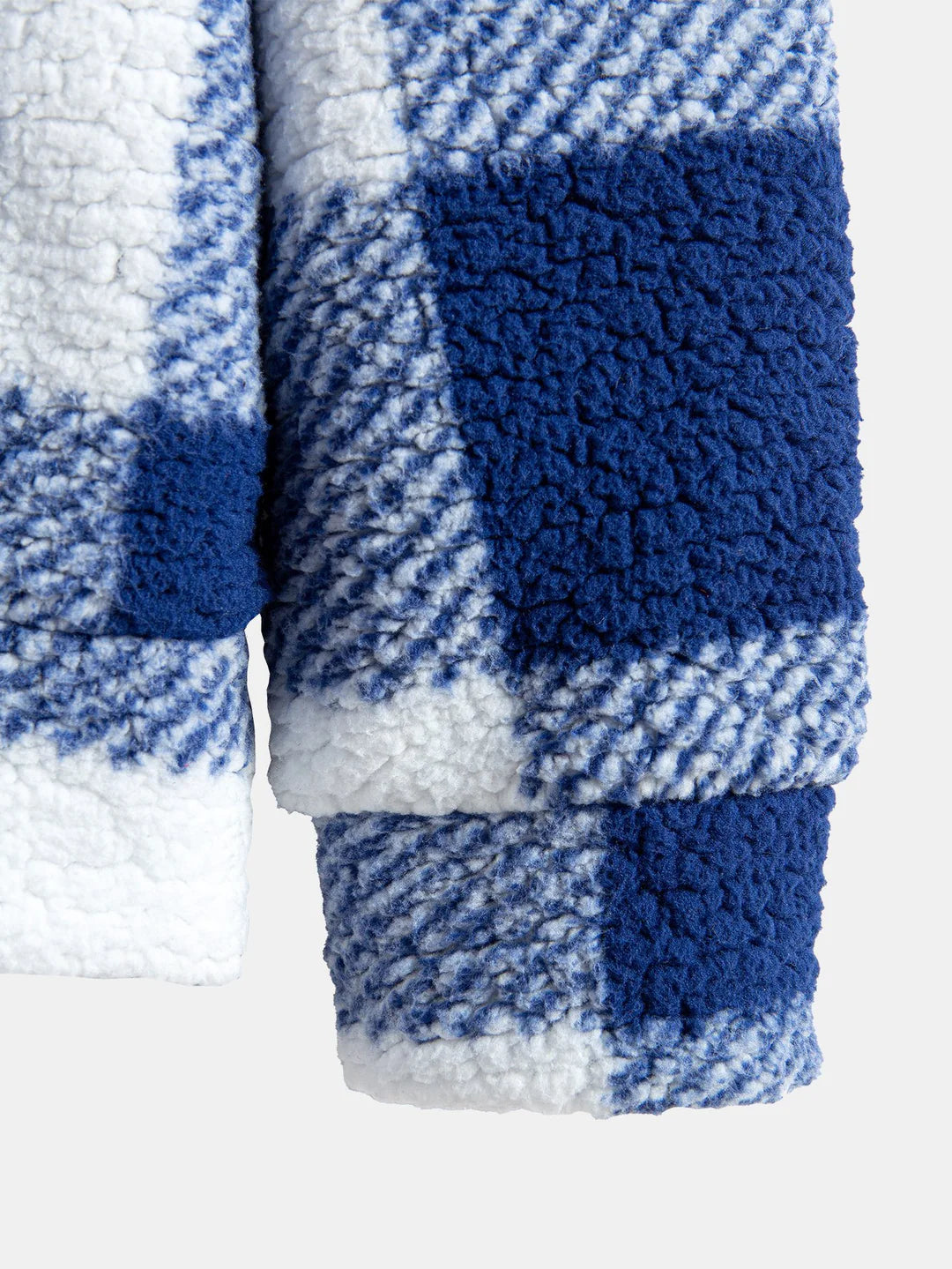 Beau Garcon | Plaid Pattern Teddy Hoodie