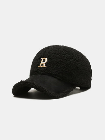 Beau Garcon | Plush Winter Warm Letter Baseball Cap