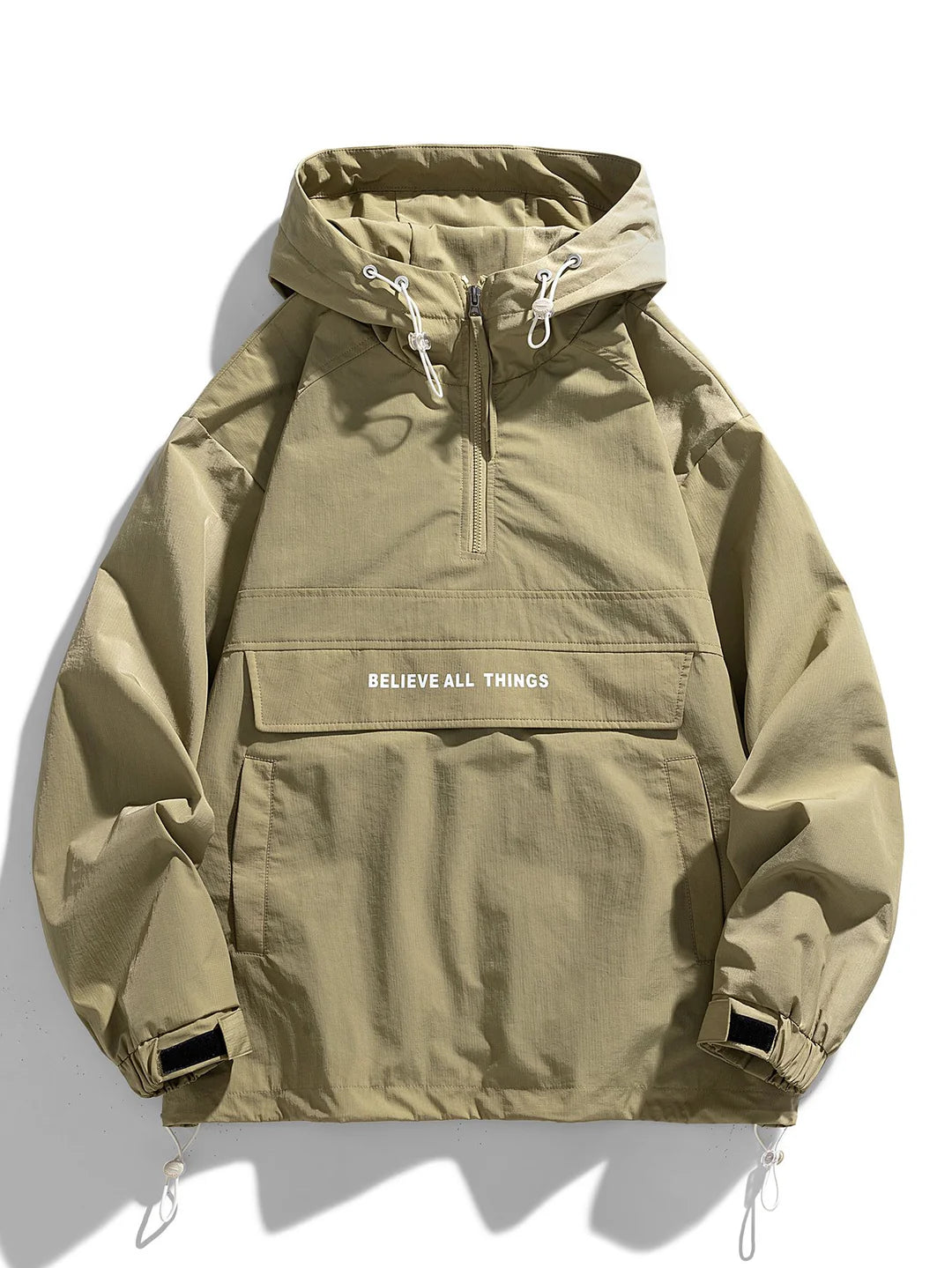 Beau Garcon | Quarter-Zip Nylon Hooded Windbreaker