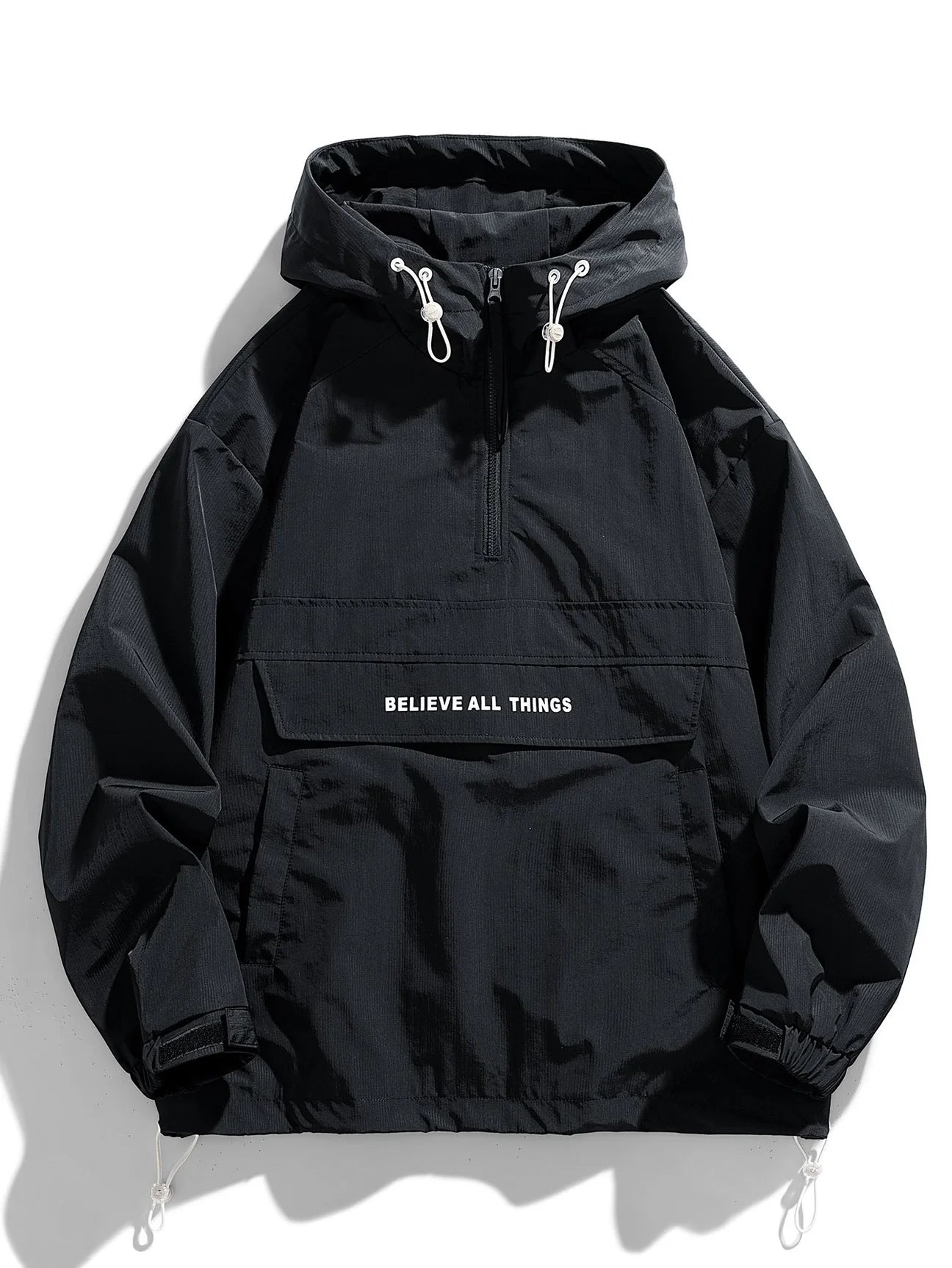 Beau Garcon | Quarter-Zip Nylon Hooded Windbreaker
