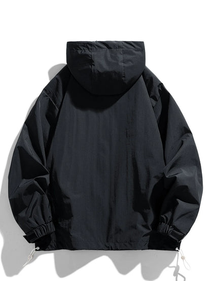 Beau Garcon | Quarter-Zip Nylon Hooded Windbreaker