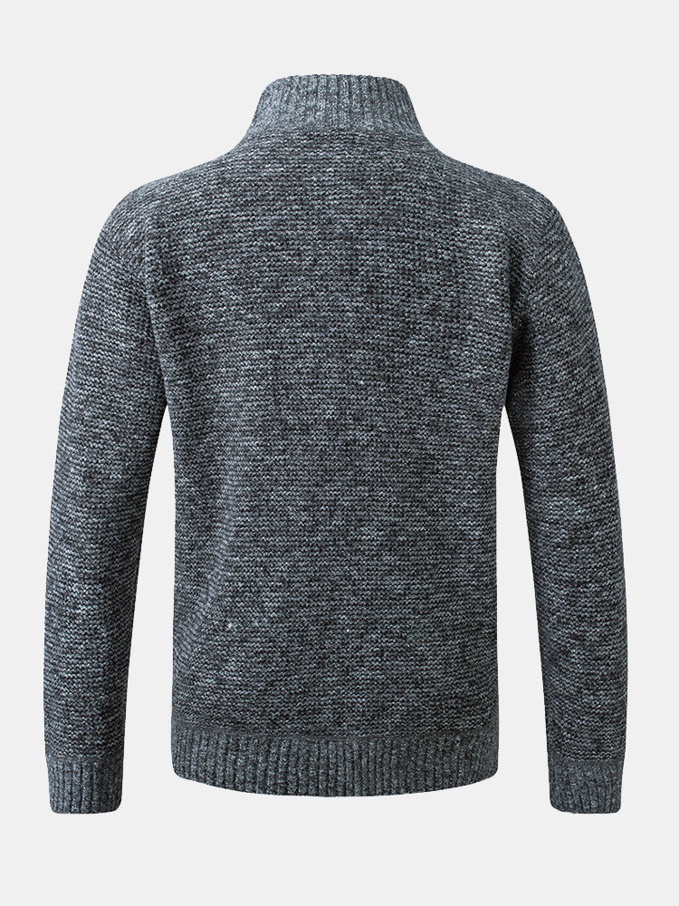 Beau Garcon | Quilted Patchwork Zip Up Sweater