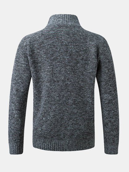 Beau Garcon | Quilted Patchwork Zip Up Sweater