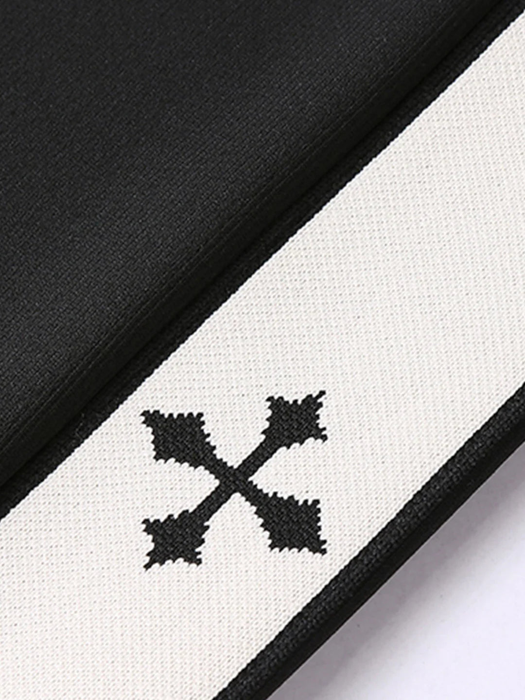 Beau Garcon | Relax Fit Cross Side Stripe Straight Leg Pants