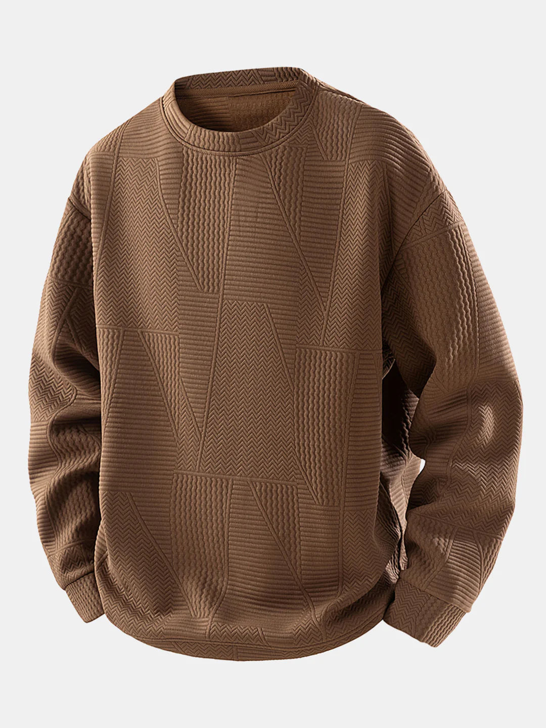 Beau Garcon | Relax Fit Geometric Jacquard Sweatshirt