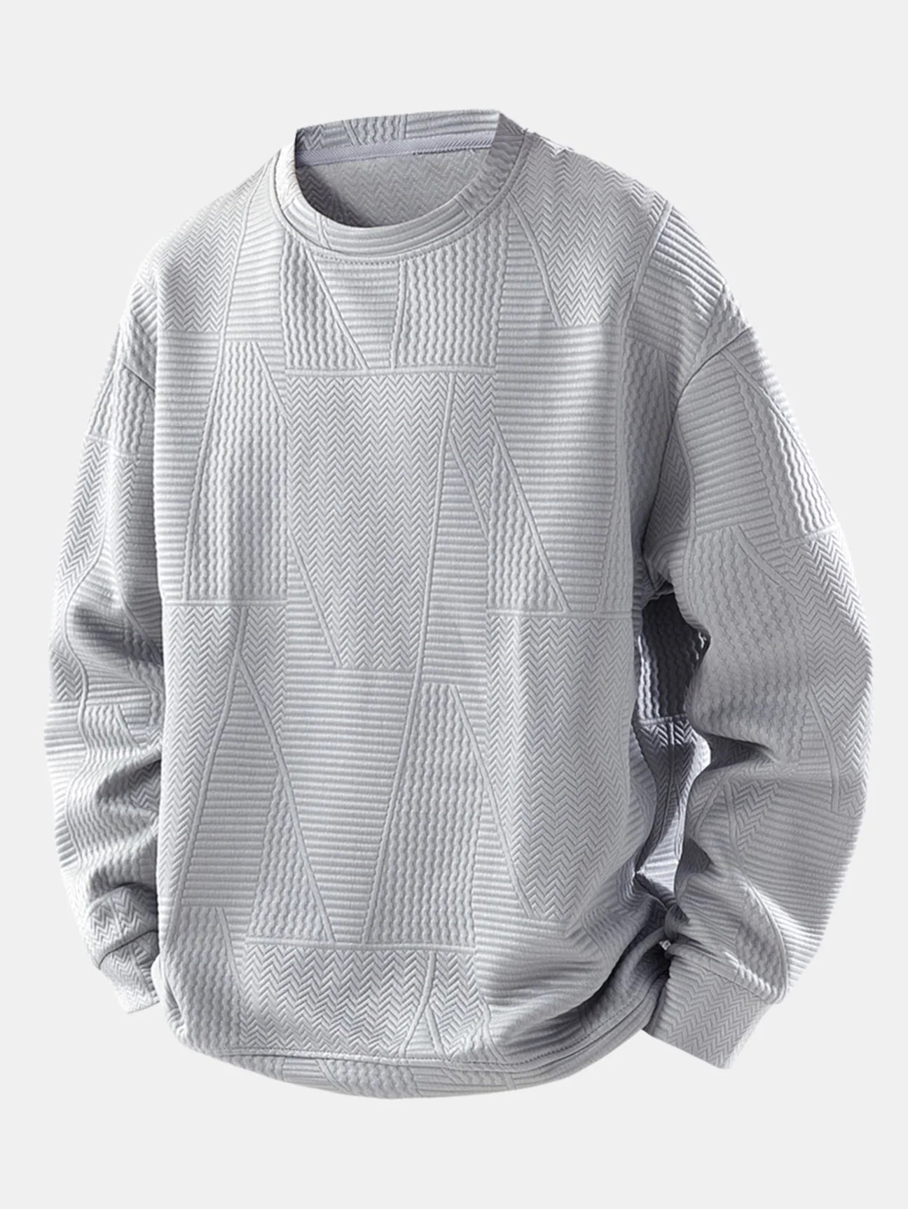 Beau Garcon | Relax Fit Geometric Jacquard Sweatshirt