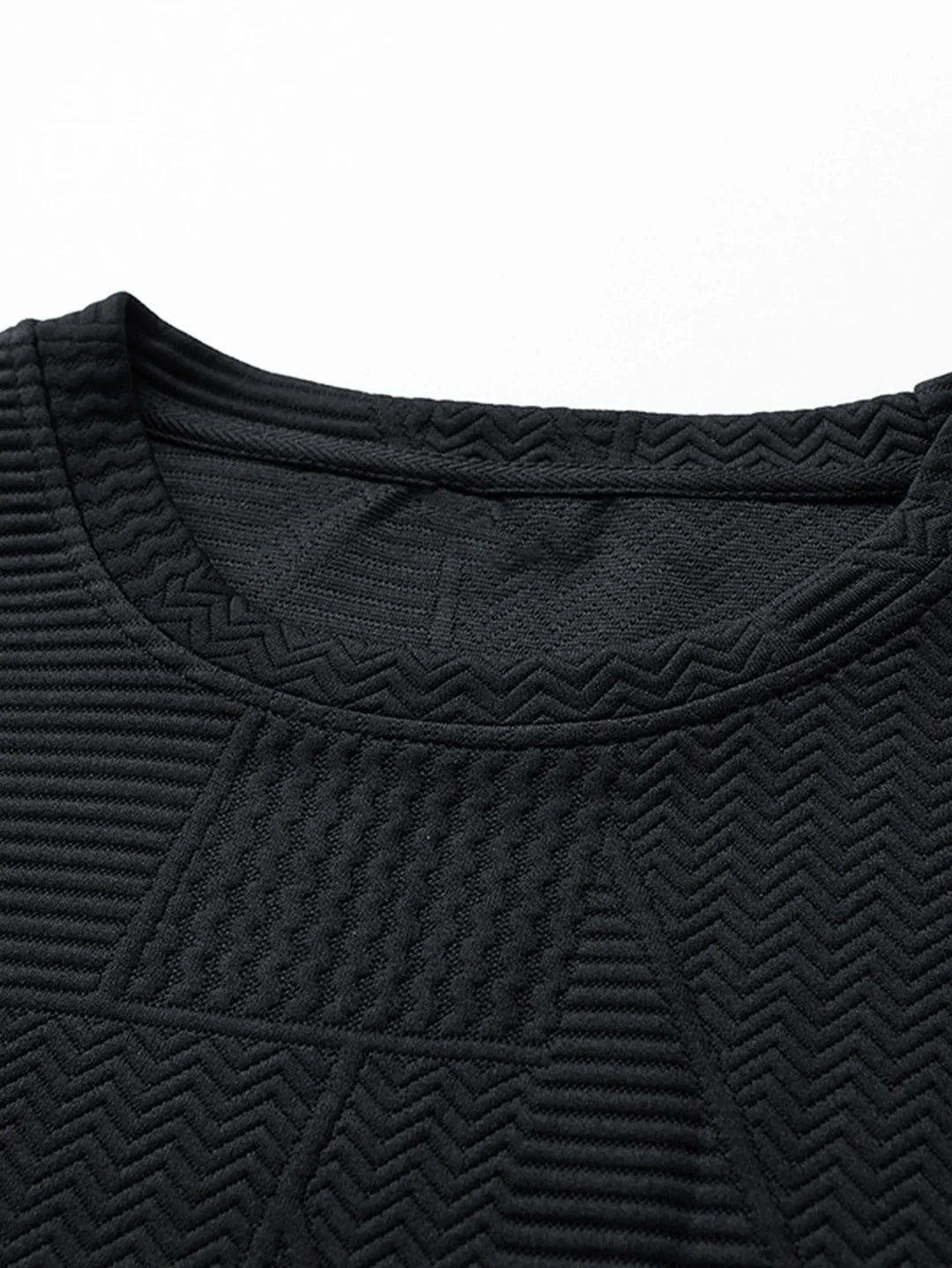 Beau Garcon | Relax Fit Geometric Jacquard Sweatshirt