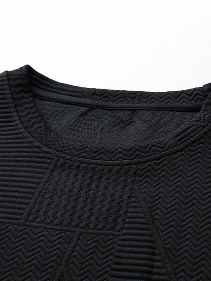 Beau Garcon | Relax Fit Geometric Jacquard Sweatshirt