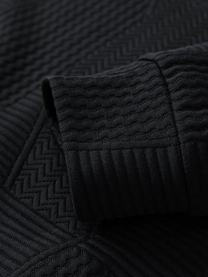 Beau Garcon | Relax Fit Geometric Jacquard Sweatshirt