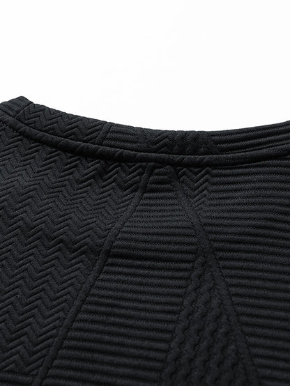 Beau Garcon | Relax Fit Geometric Jacquard Sweatshirt