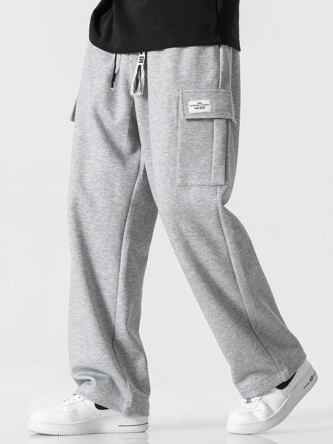 Beau Garcon | Relax Fit Straight Leg Jersey Cargo Pants
