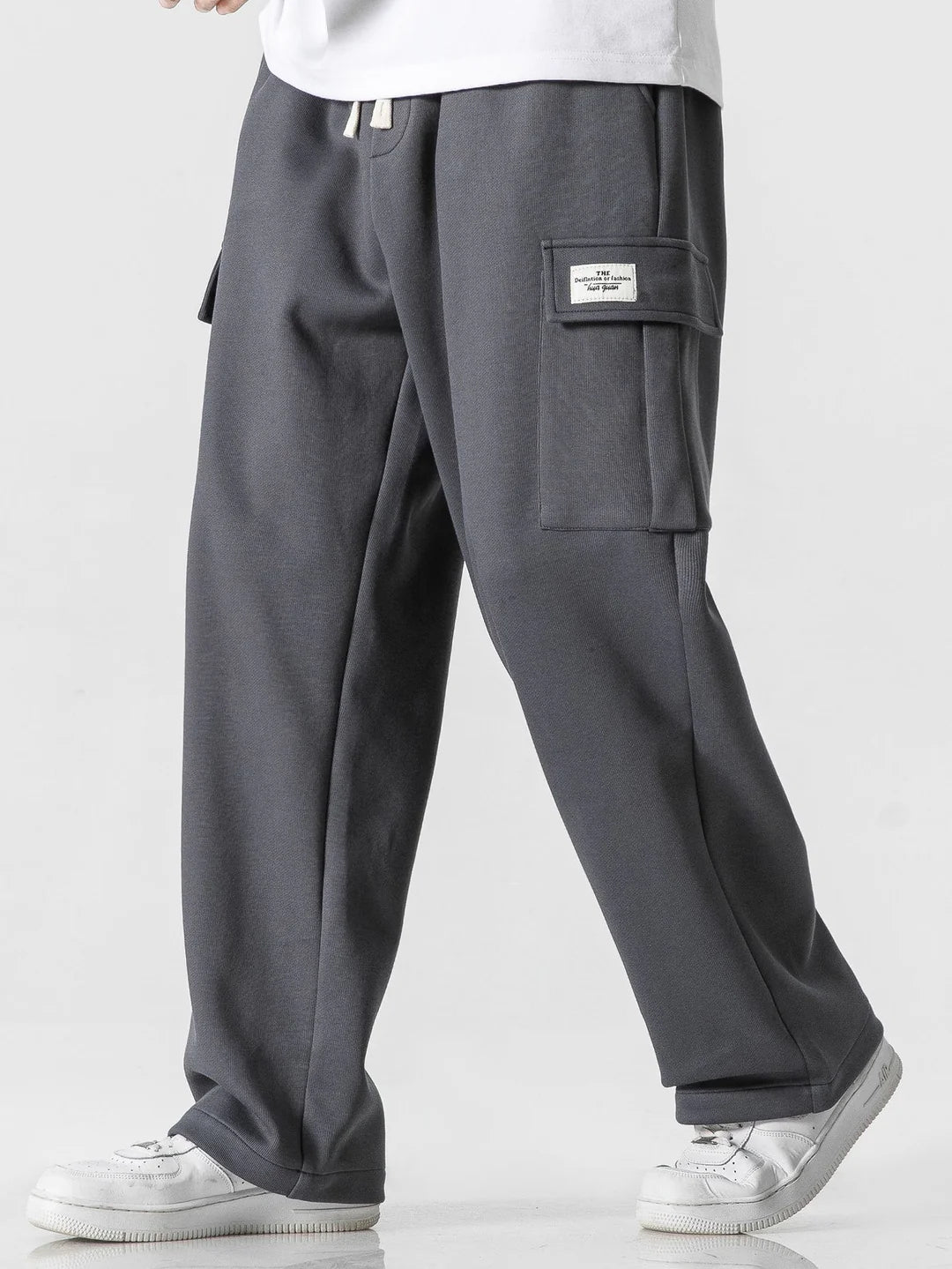 Beau Garcon | Relax Fit Straight Leg Jersey Cargo Pants