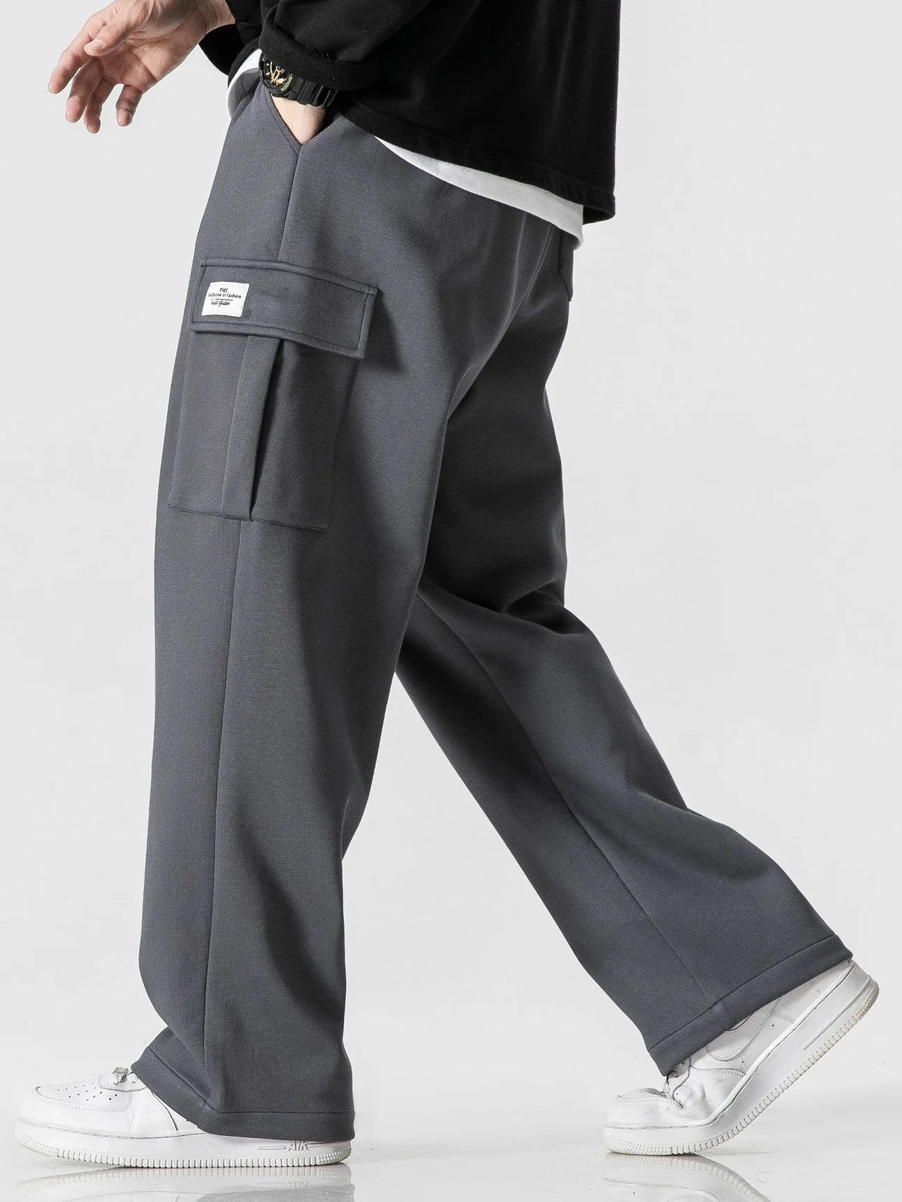 Beau Garcon | Relax Fit Straight Leg Jersey Cargo Pants