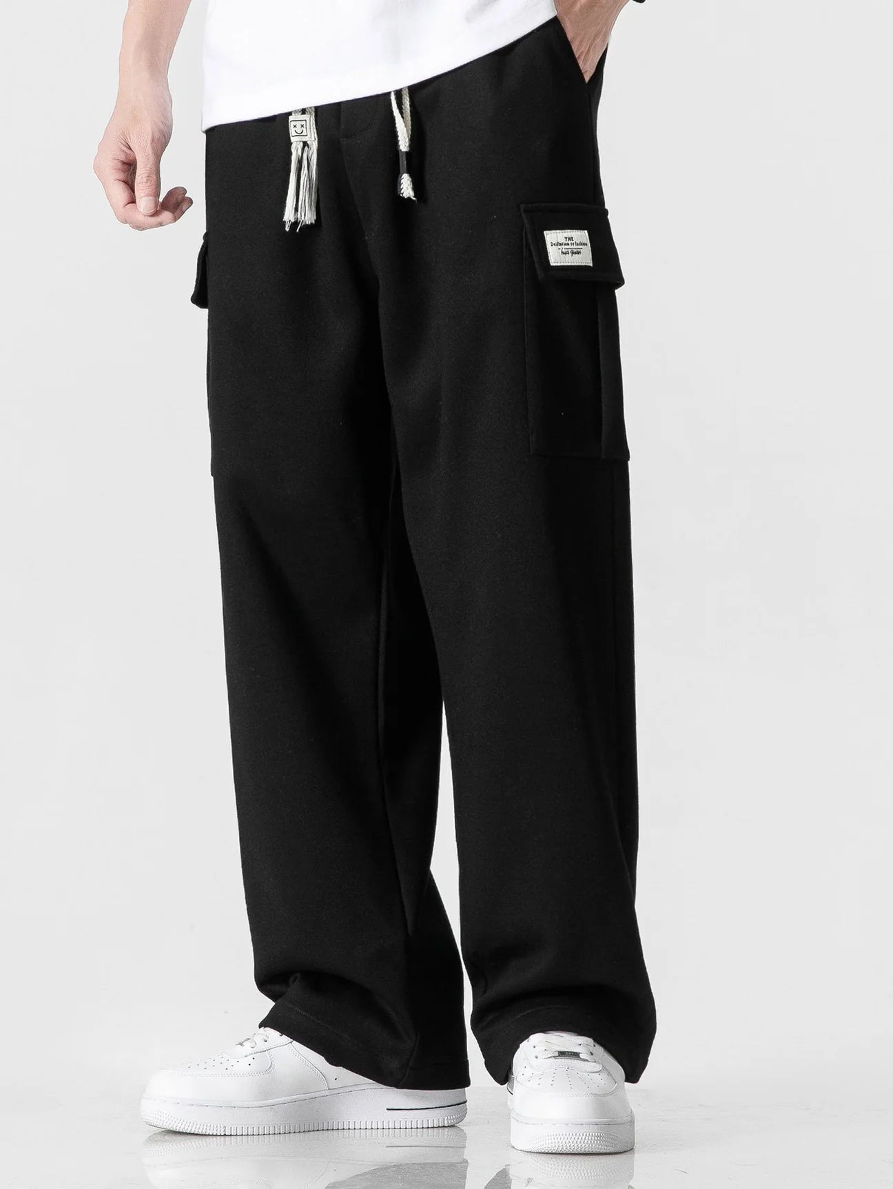 Beau Garcon | Relax Fit Straight Leg Jersey Cargo Pants