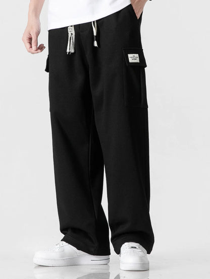 Beau Garcon | Relax Fit Straight Leg Jersey Cargo Pants