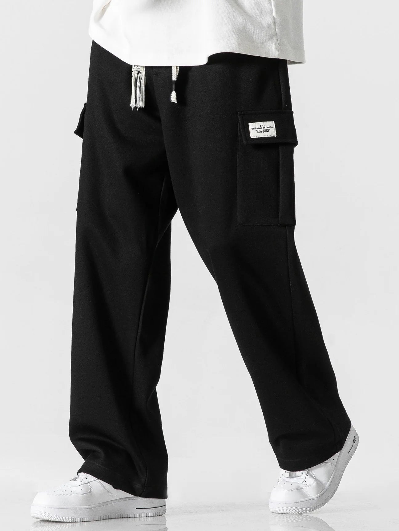 Beau Garcon | Relax Fit Straight Leg Jersey Cargo Pants