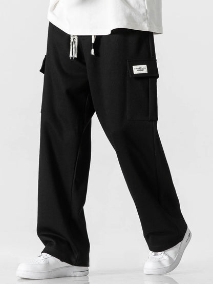 Beau Garcon | Relax Fit Straight Leg Jersey Cargo Pants
