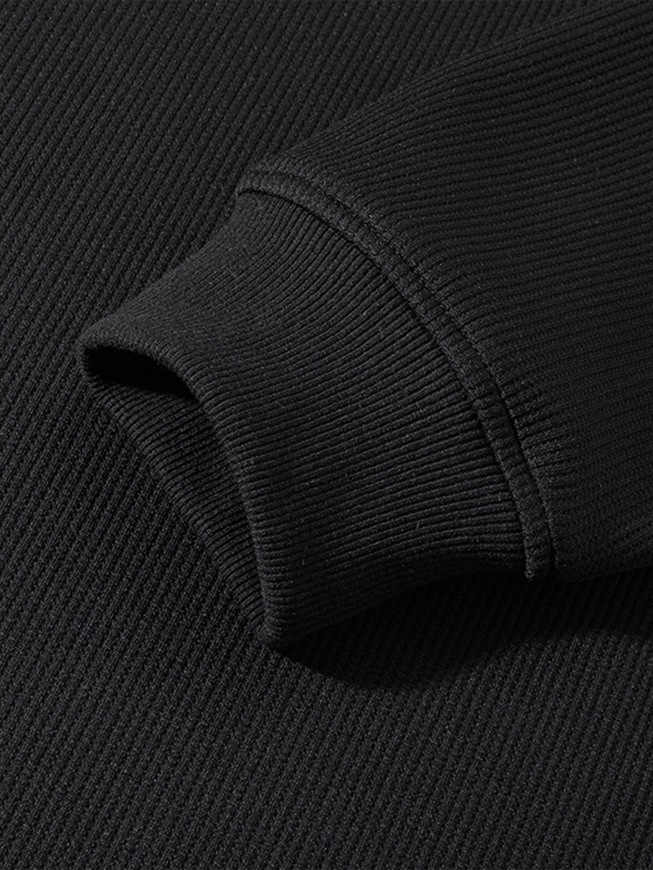 Beau Garcon | Relax Fit Waffle V Neck Sweatshirt