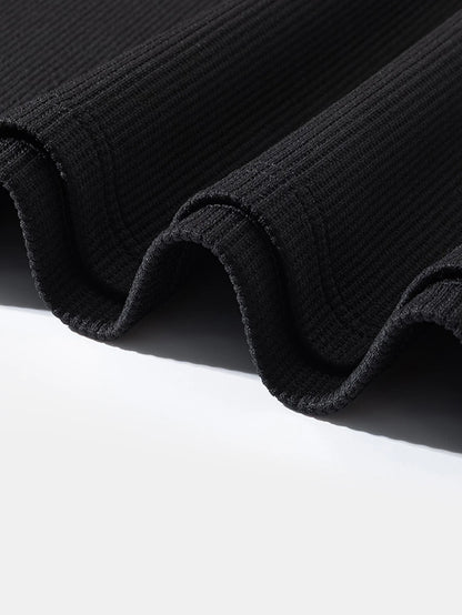 Beau Garcon | Relax Fit Waffle V Neck Sweatshirt