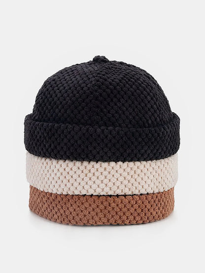 Beau Garcon | Retro Corduroy Solid Beanie Hat