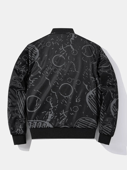 Beau Garcon | Reversible NASA Embroidered Patch Bomber Jacket