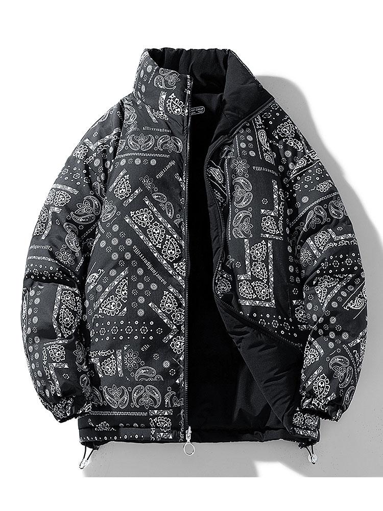 Beau Garcon | Reversible Paisley Puffer Coat