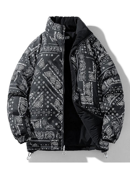 Beau Garcon | Reversible Paisley Puffer Coat