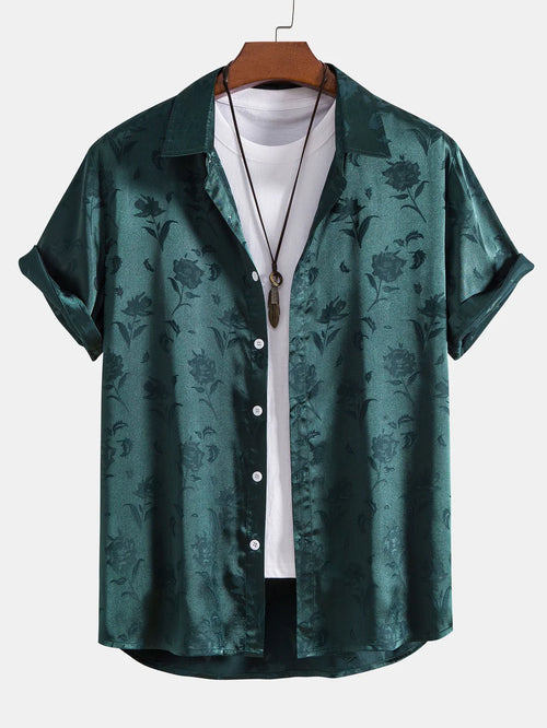 Beau Garcon | Satin Floral Shirt