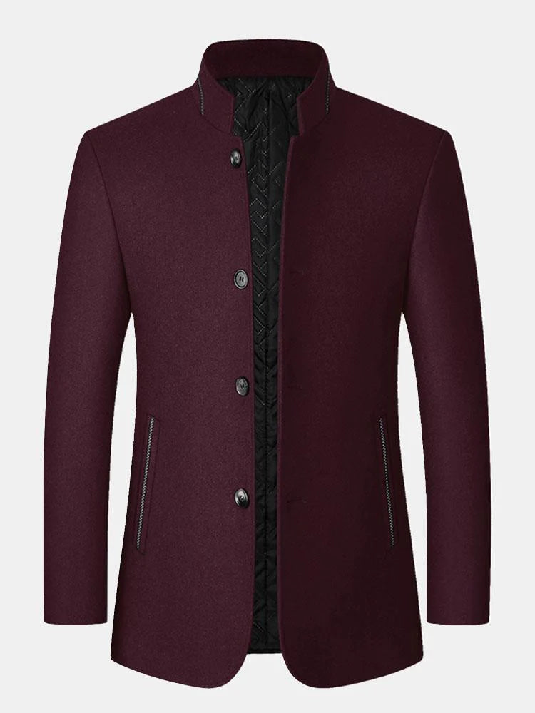 Beau Garcon | Stand Collar Wool Blended Blazer